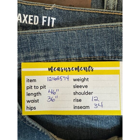 NWT Wrangler 36X34 Mens Relaxed Fit Jeans Blue Denim Classic Style - Picture 11 of 12